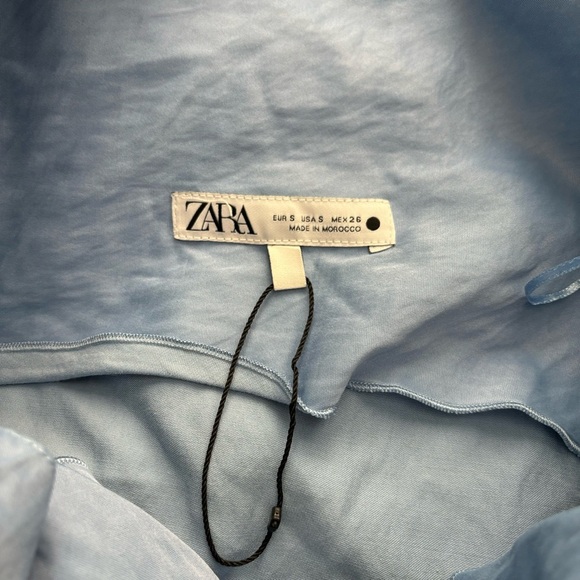 Zara Asymmetrical Blue Top - Picture 3 of 4